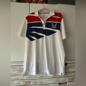 🇺🇸 Puma Volition America Polo Shirt Red White Blue Men’s Medium